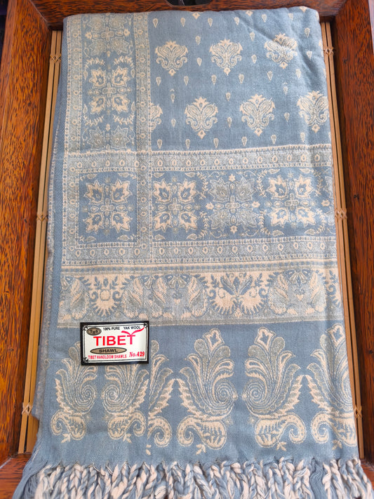 Scialle sciarpa stola Pashmina coperta lana di Yak calda Tibet 146A