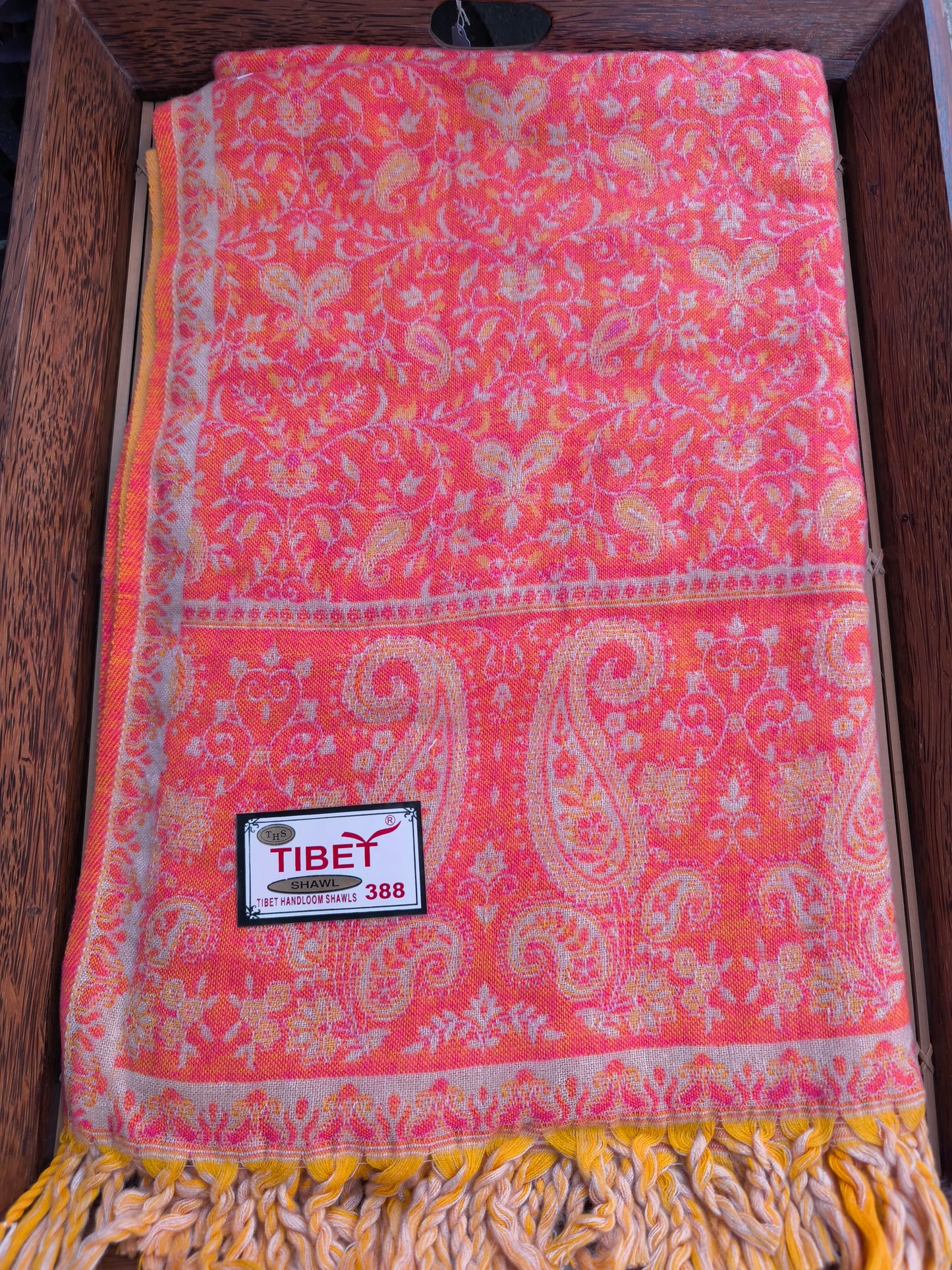 Warm Tibetan Yak Wool Shawl Scarf Stole Pashmina Blanket 149A