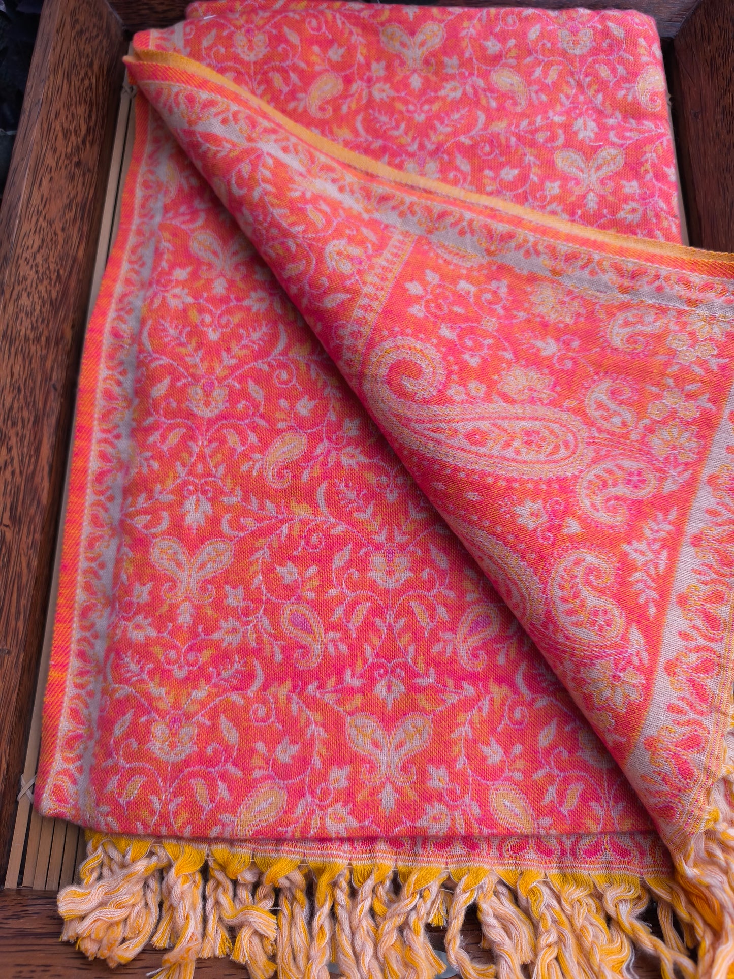 Warm Tibetan Yak Wool Shawl Scarf Stole Pashmina Blanket 149A