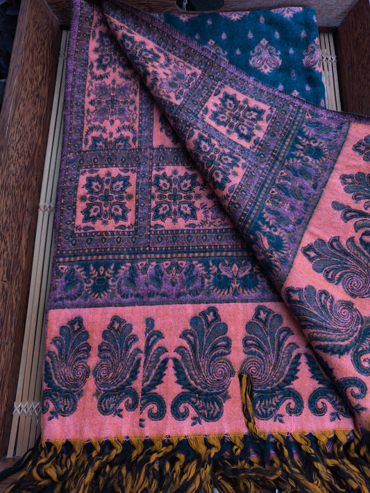 Scialle sciarpa stola Pashmina coperta lana di Yak calda Tibet 150A