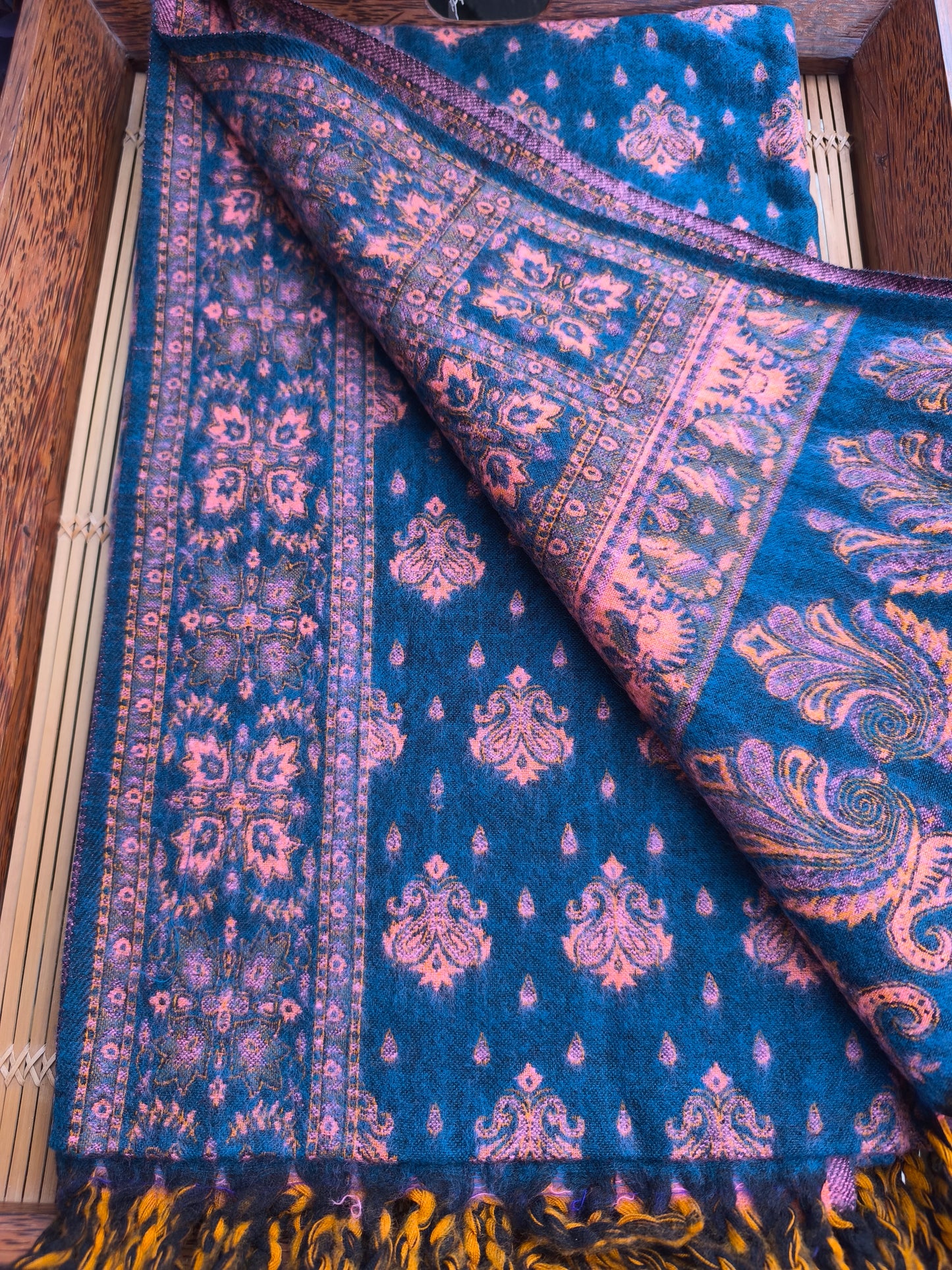 Warm Tibetan Yak Wool Shawl Scarf Stole Pashmina Blanket 150A