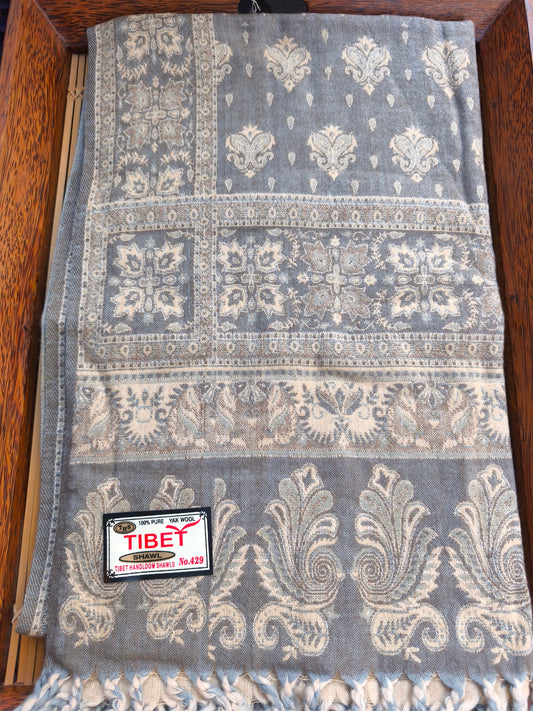 Scialle sciarpa stola Pashmina coperta lana di Yak calda Tibet 151A