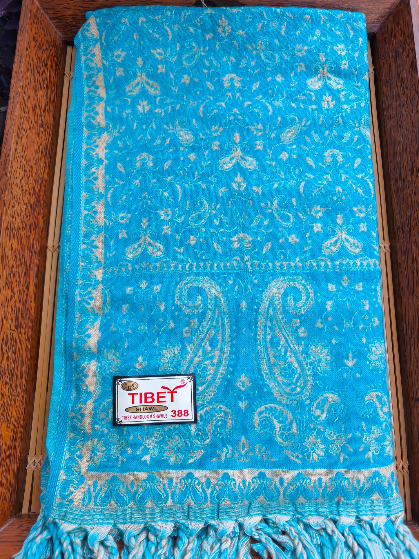 Warm Tibetan Yak Wool Shawl Scarf Stole Pashmina Blanket 152A