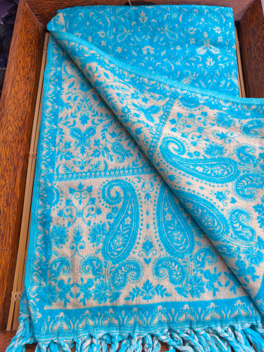 Scialle sciarpa stola Pashmina coperta lana di Yak calda Tibet 152A