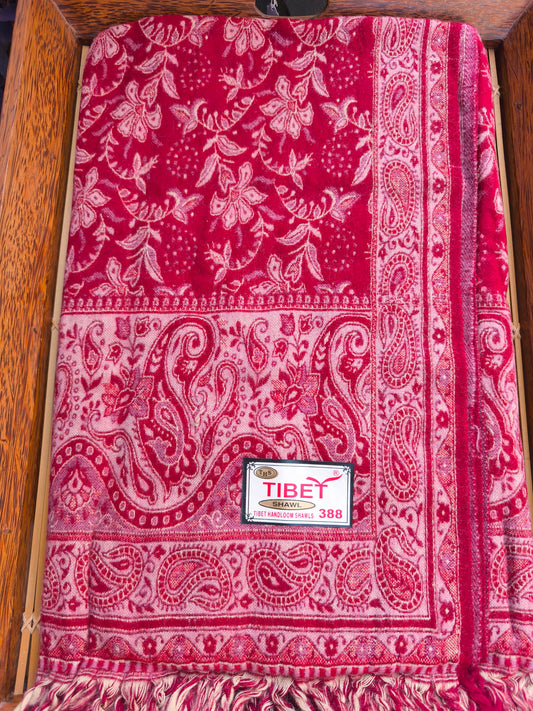 Scialle sciarpa stola Pashmina coperta lana di Yak calda Tibet 154A