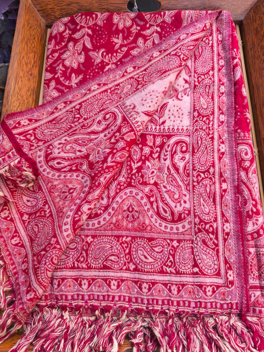 Scialle sciarpa stola Pashmina coperta lana di Yak calda Tibet 154A