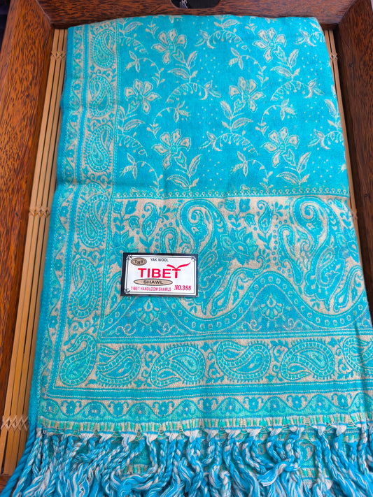 Scialle sciarpa stola Pashmina coperta lana di Yak calda Tibet 155A