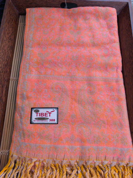 Scialle sciarpa stola Pashmina coperta lana di Yak calda Tibet 156A