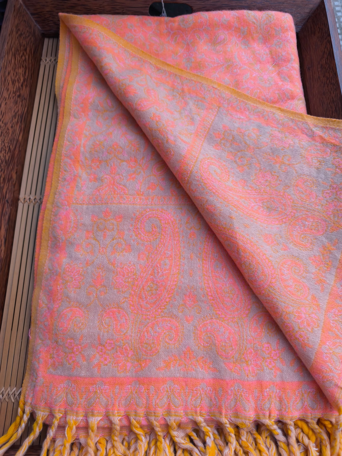 Warm Yak Wool Pashmina Shawl Scarf Stole Blanket Tibet 156A