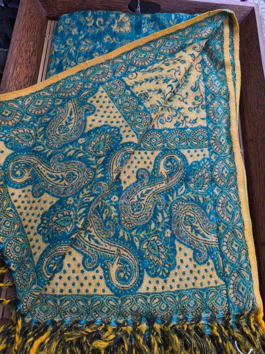 Scialle sciarpa stola Pashmina coperta lana di Yak calda Tibet 157A