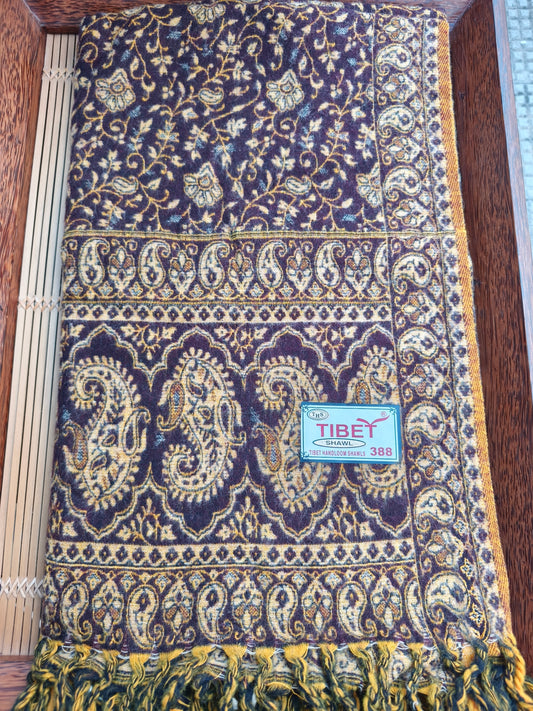 Scialle sciarpa stola Pashmina coperta lana di Yak calda Tibet 159A