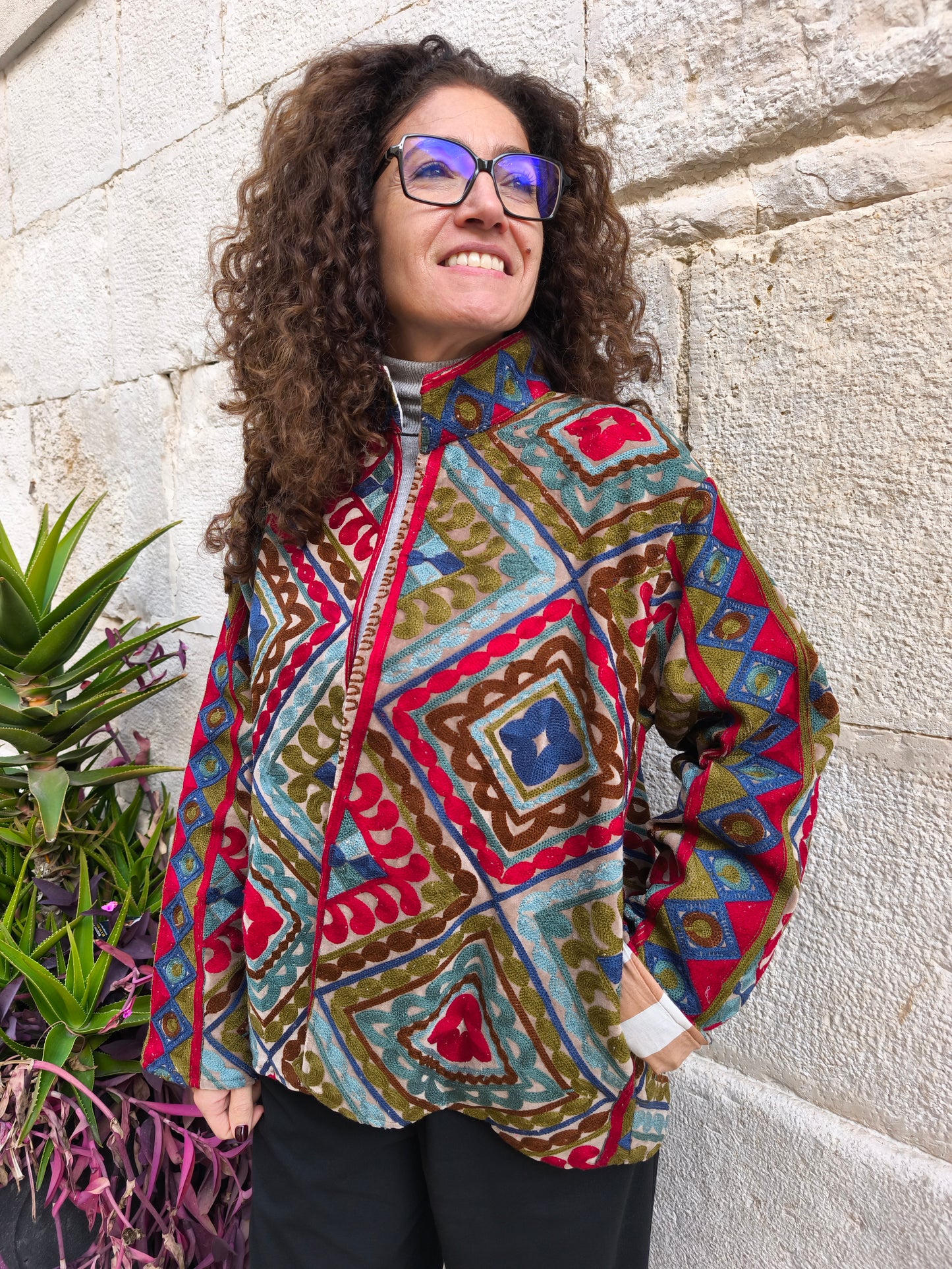 Suzani India Velvet Jacket 1