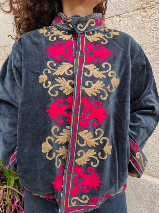 Giacca Velluto Suzani India 6