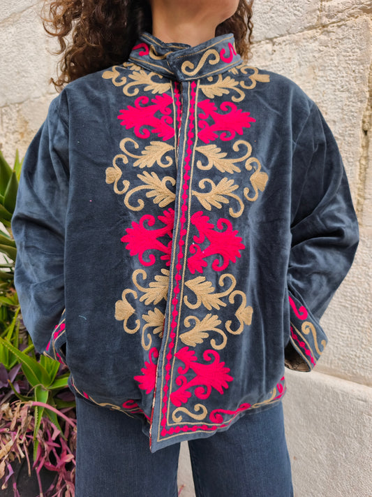 Giacca Velluto Suzani India 6