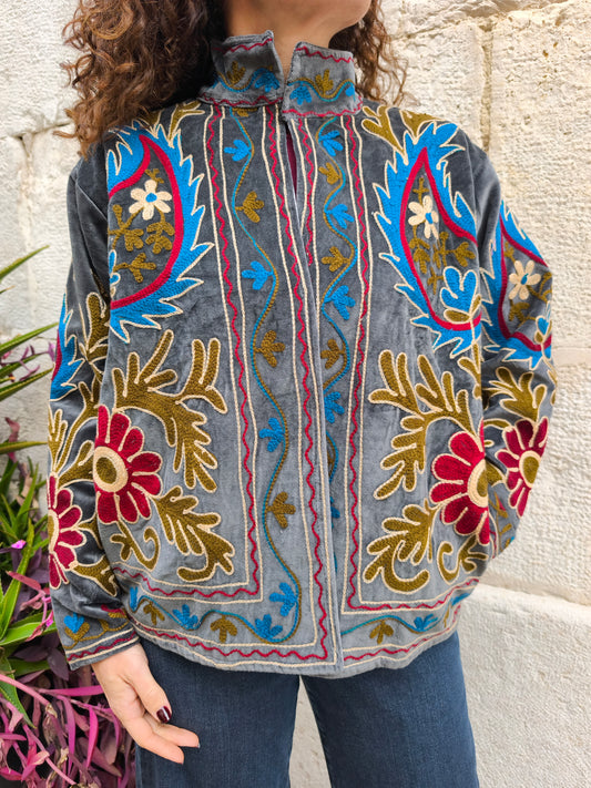 Giacca Velluto Suzani India 12