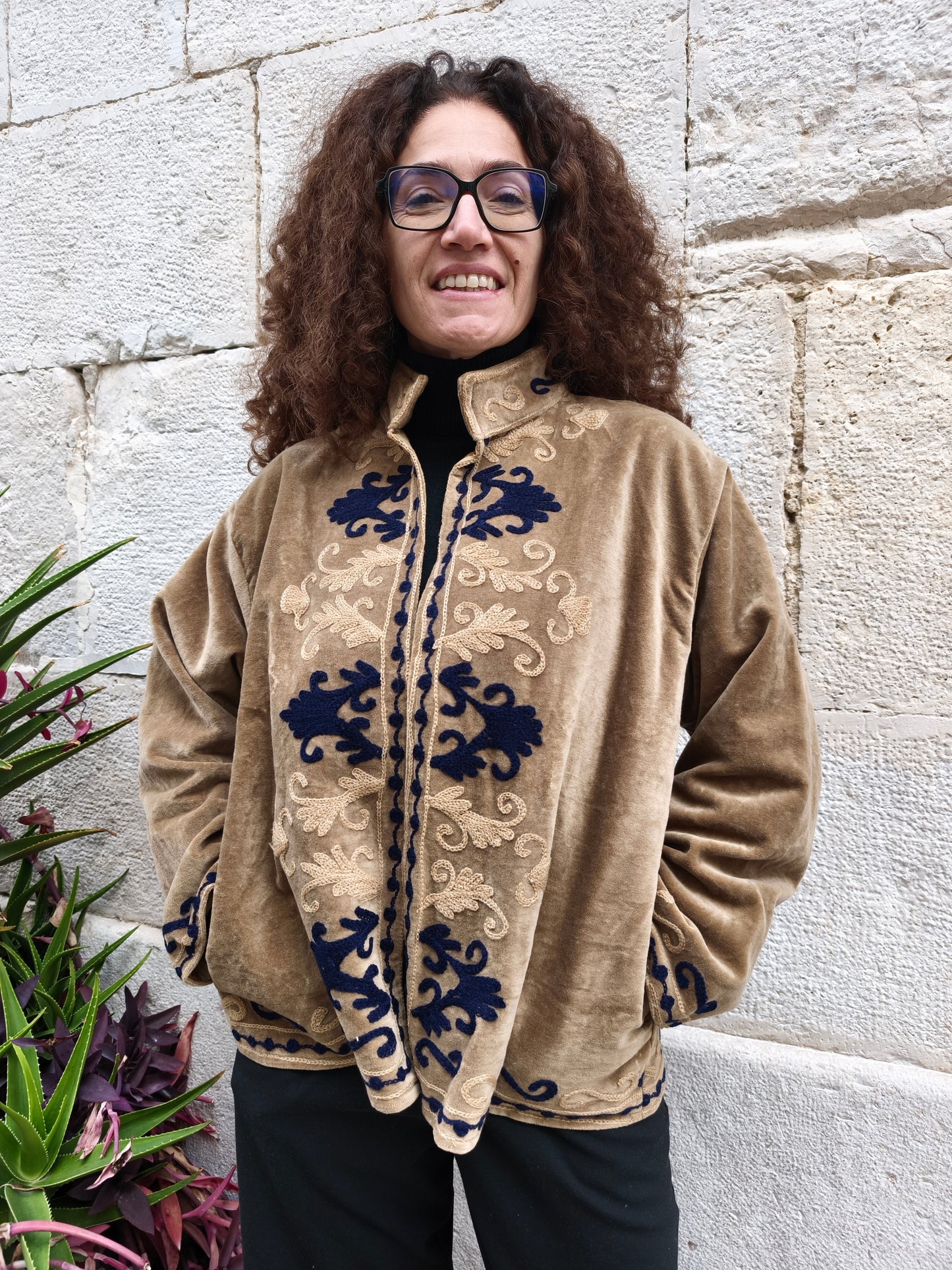 Giacca Velluto Suzani India 5S