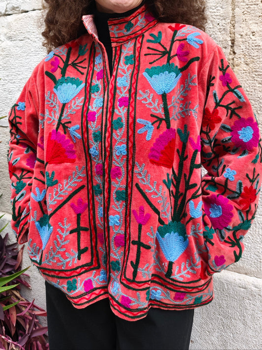 Giacca Velluto Suzani India 6S