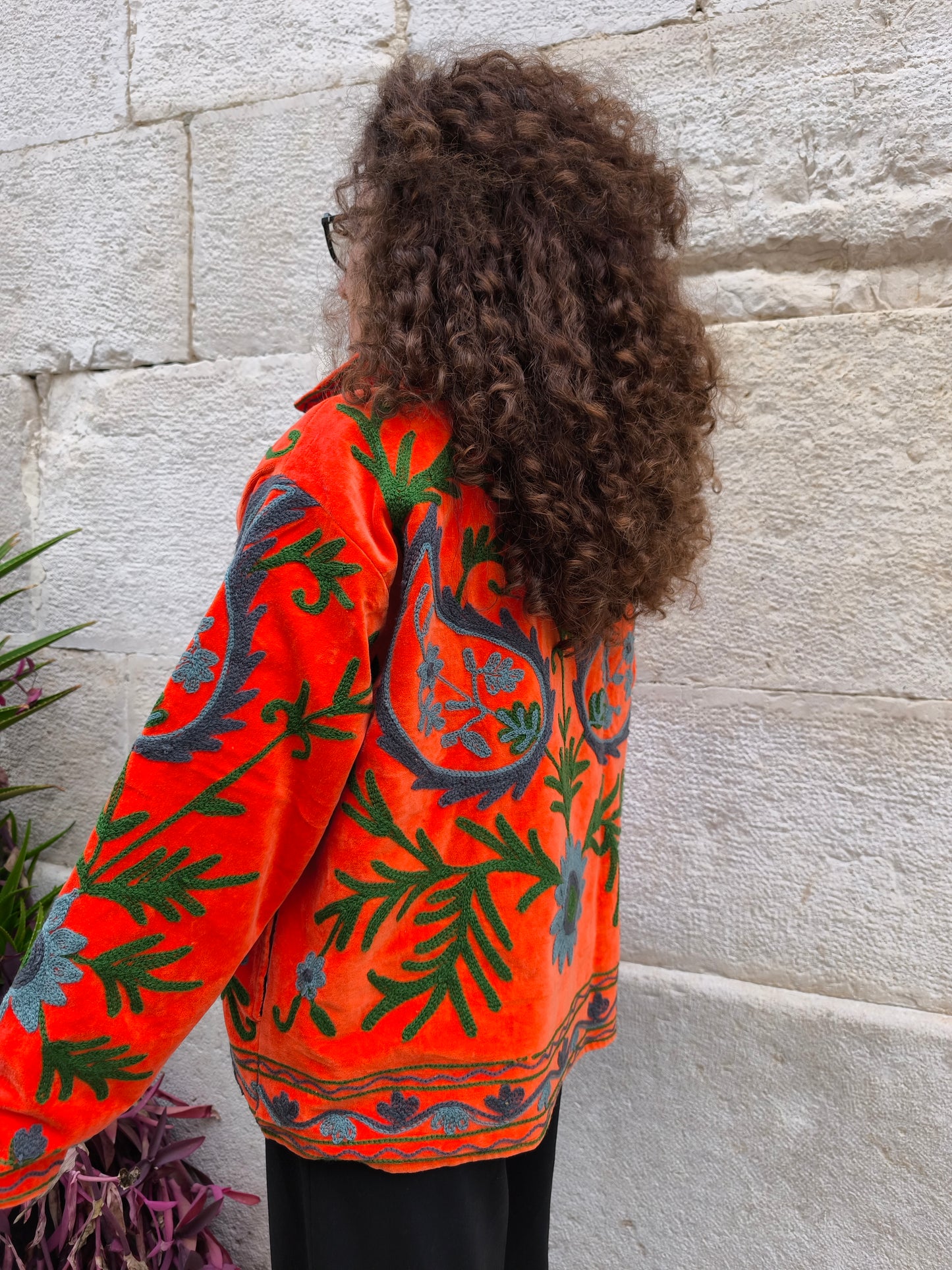 Giacca Velluto Suzani India 10S