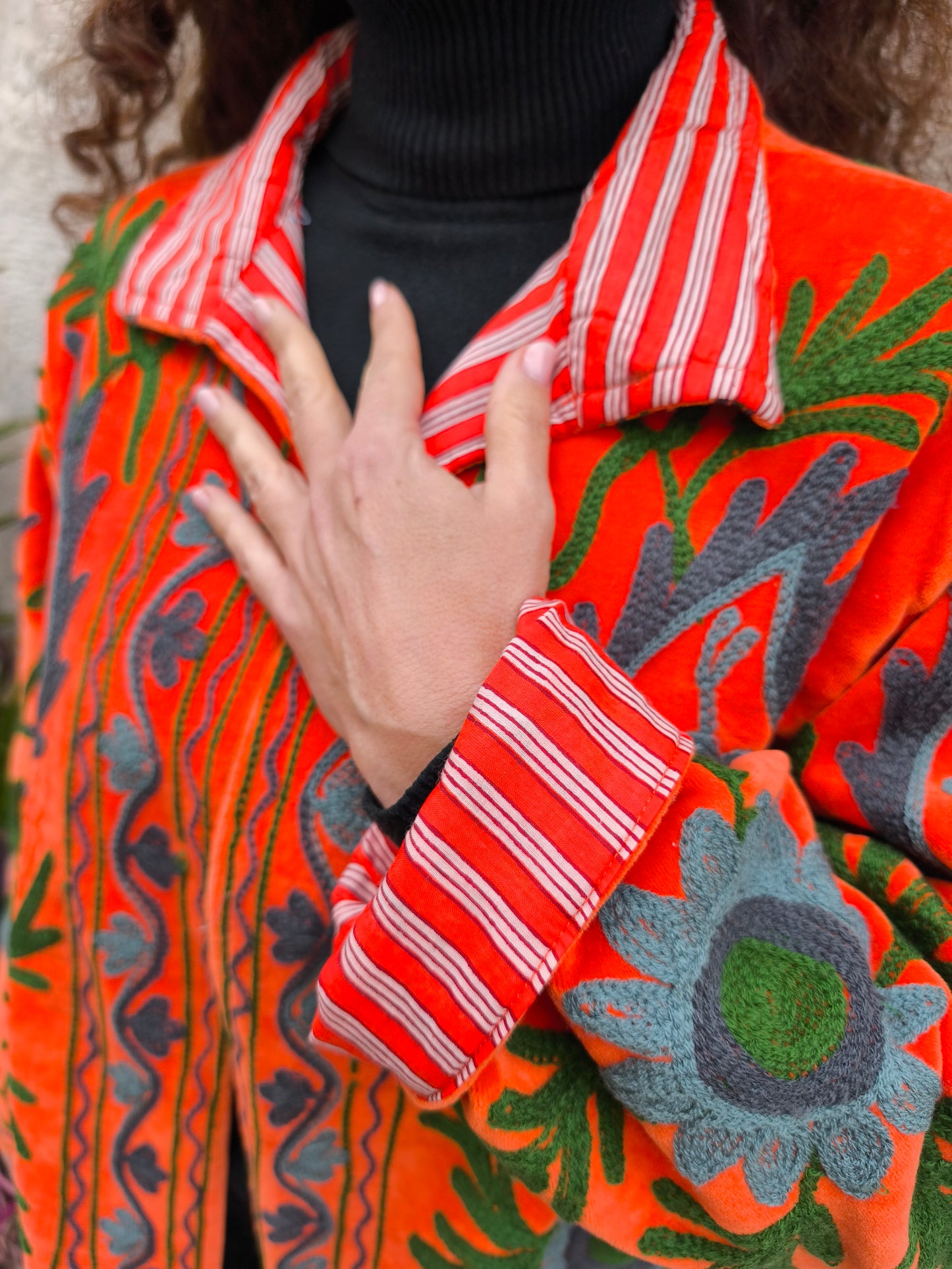 Giacca Velluto Suzani India 10S