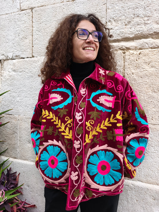 Giacca Velluto Suzani India 13S