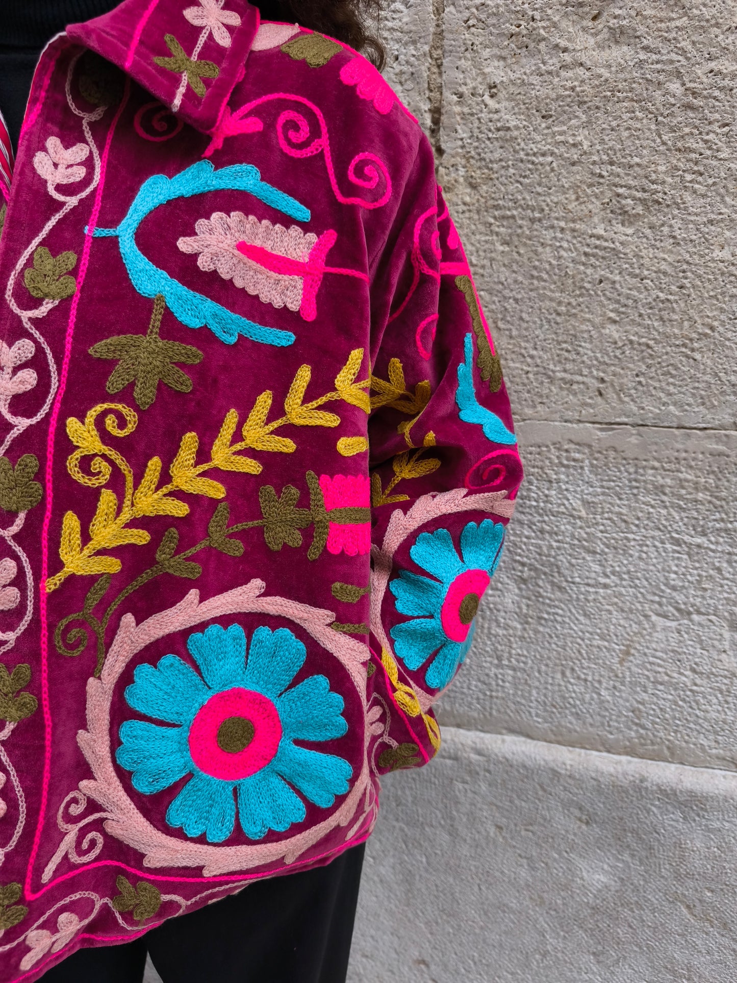 Giacca Velluto Suzani India 13S