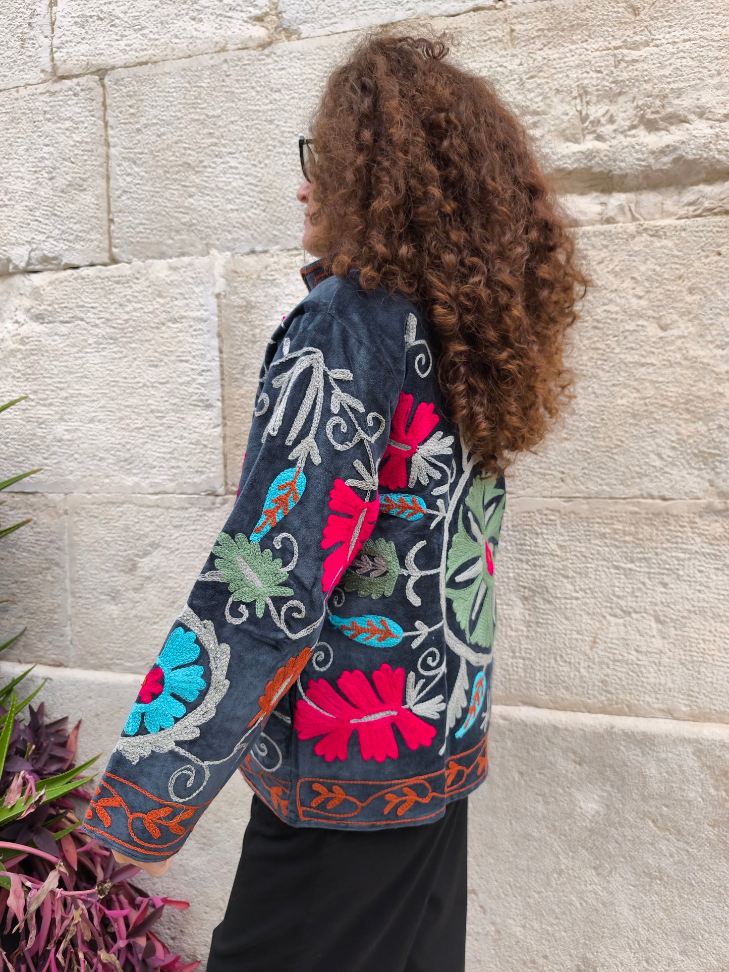 Giacca Velluto Suzani India 14S