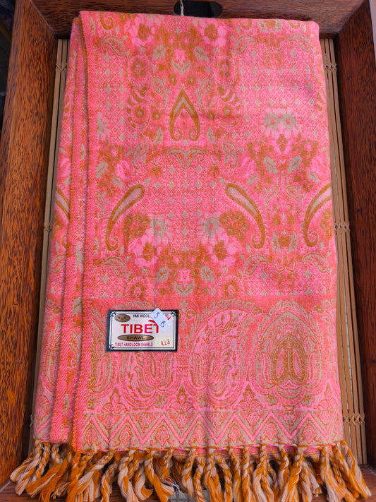 Scialle sciarpa stola Pashmina coperta lana di Yak calda Tibet 5B