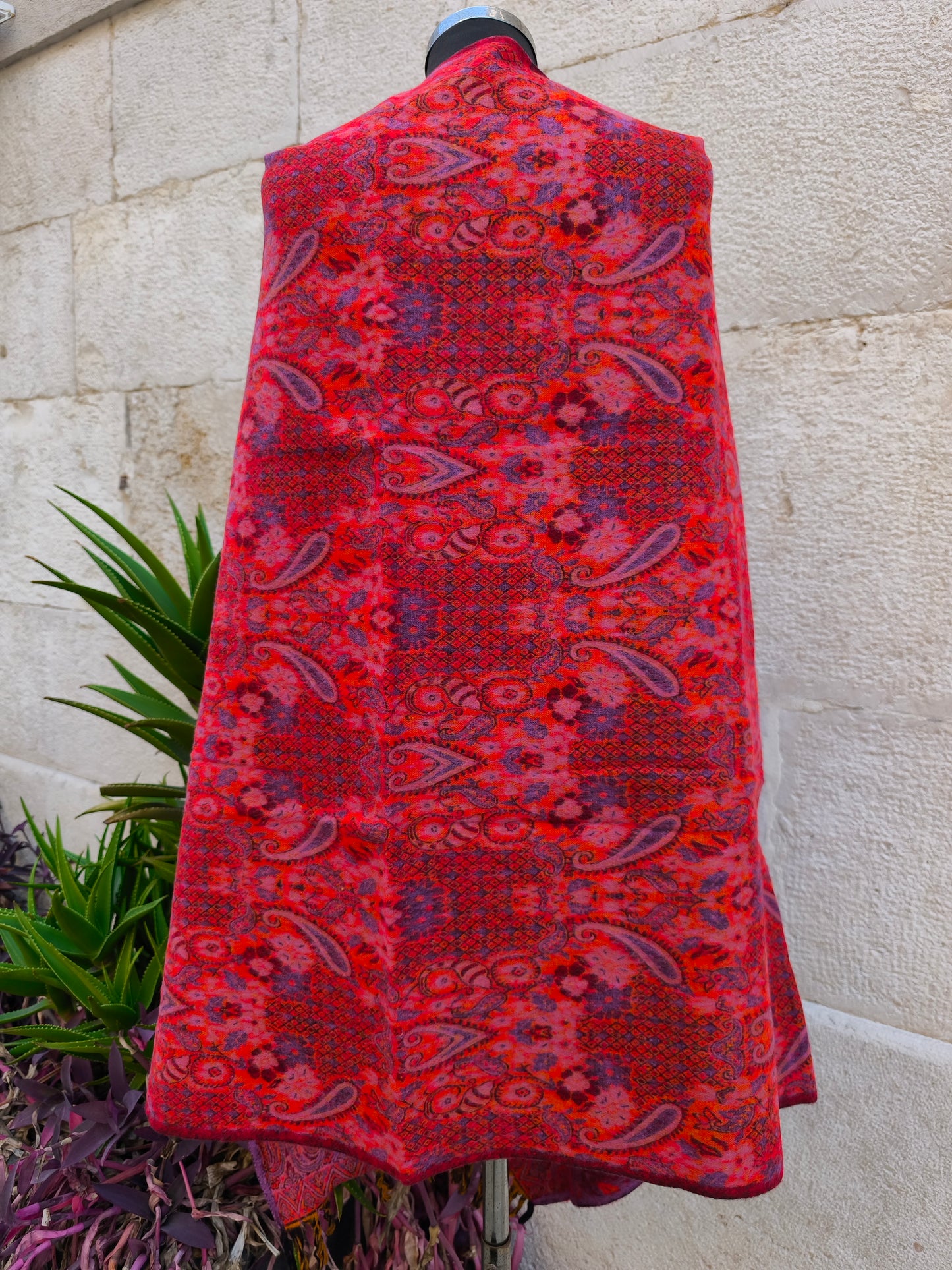 Scialle sciarpa stola Pashmina coperta lana di Yak calda Tibet 6B