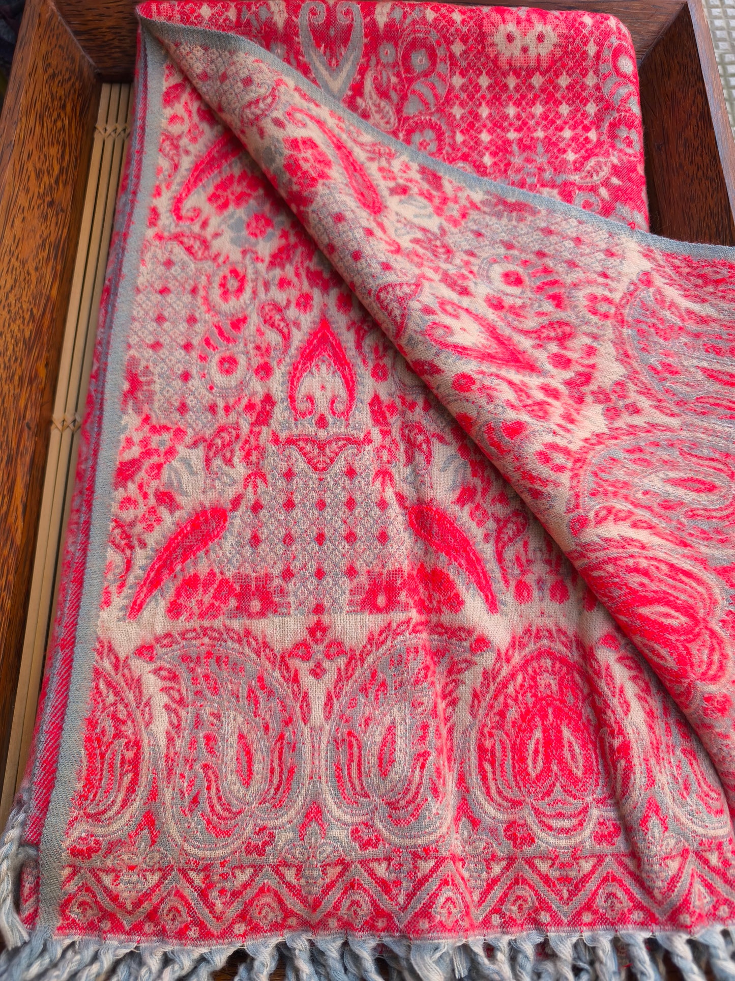 Scialle sciarpa stola Pashmina coperta lana di Yak calda Tibet 8B