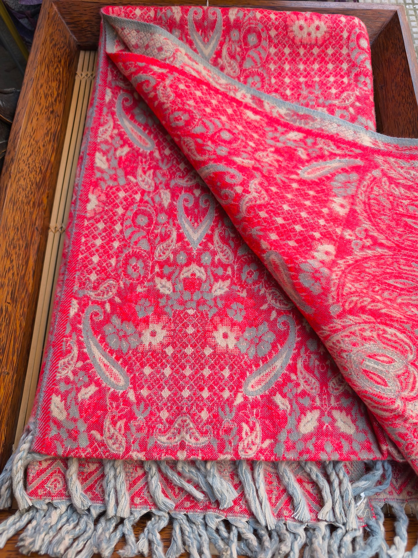 Scialle sciarpa stola Pashmina coperta lana di Yak calda Tibet 8B