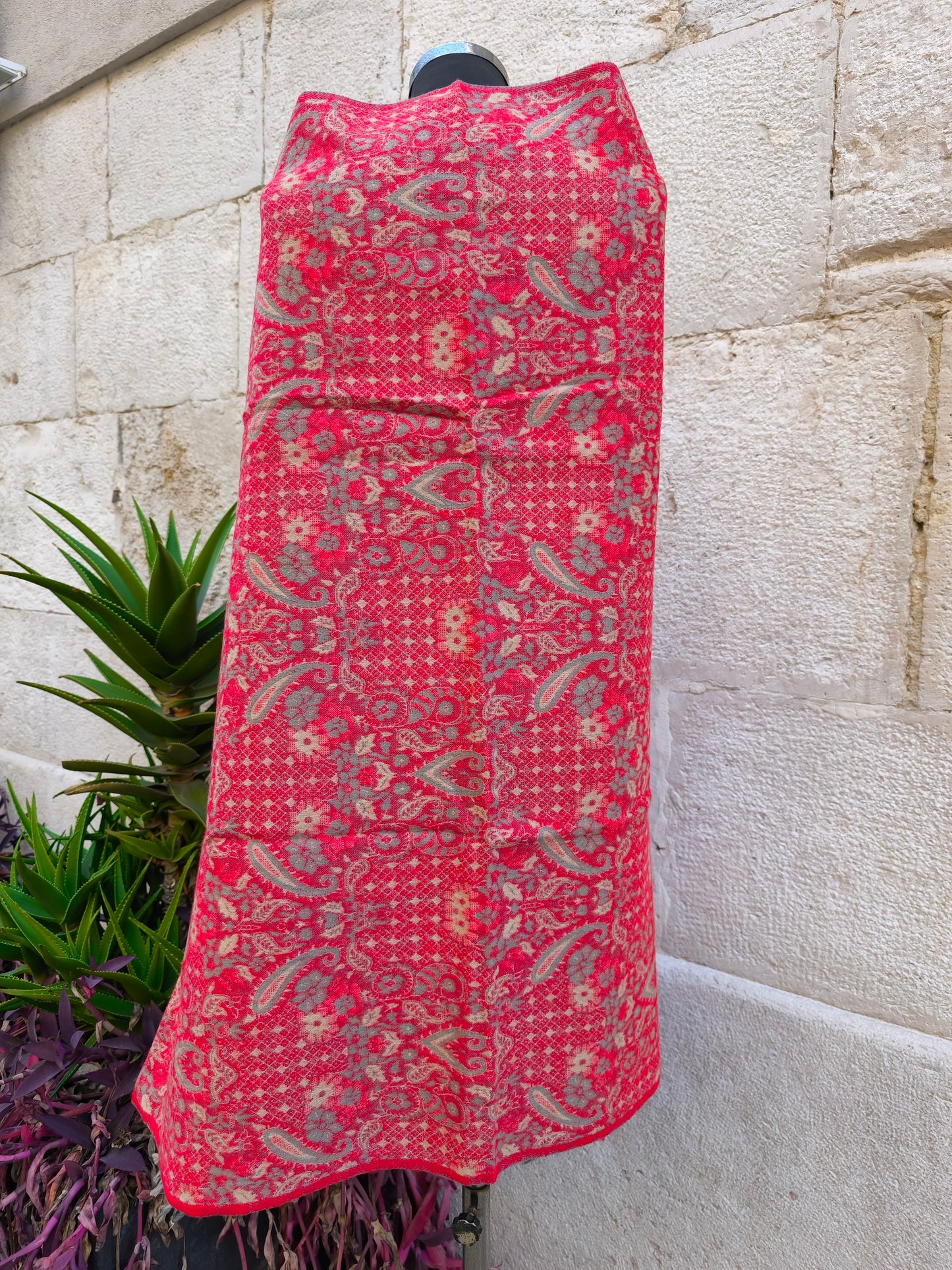 Scialle sciarpa stola Pashmina coperta lana di Yak calda Tibet 8B