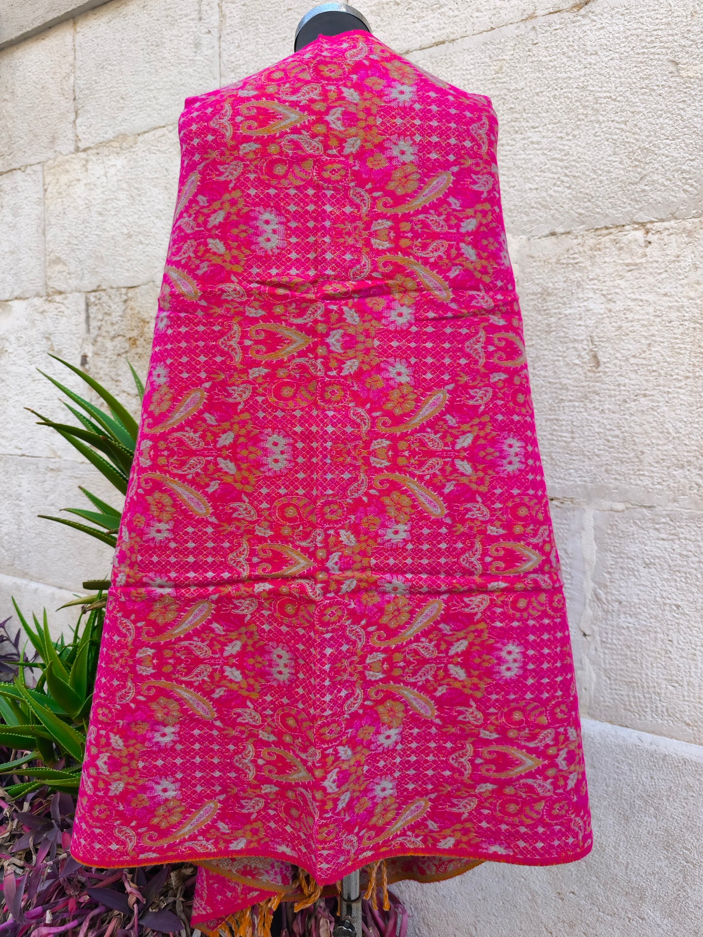 Scialle sciarpa stola Pashmina coperta lana di Yak calda Tibet 13B