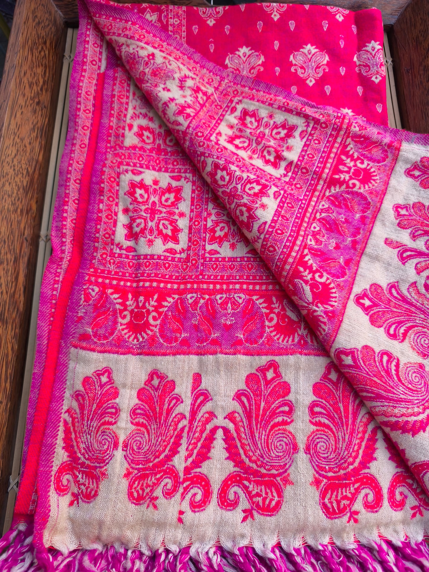 Scialle sciarpa stola Pashmina coperta lana di Yak calda Tibet 14B