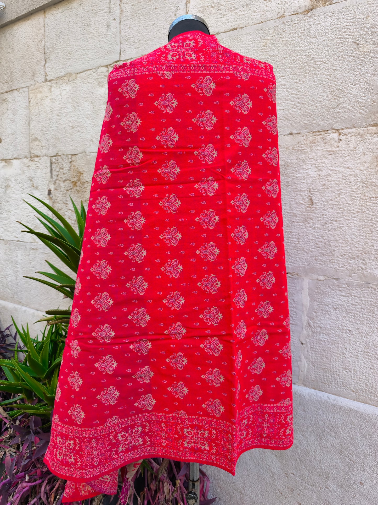 Scialle sciarpa stola Pashmina coperta lana di Yak calda Tibet 14B