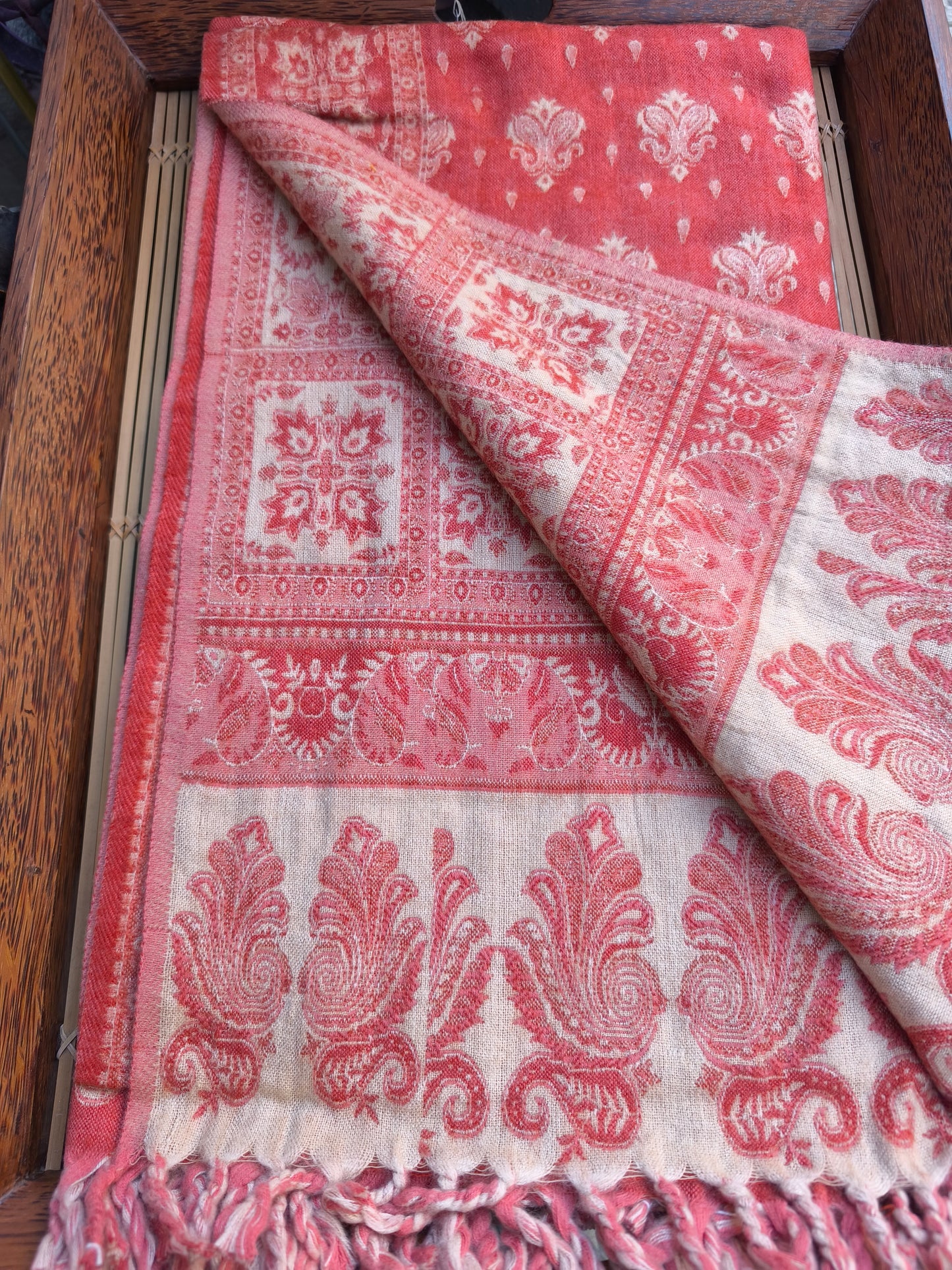 Scialle sciarpa stola Pashmina coperta lana di Yak calda Tibet 18B