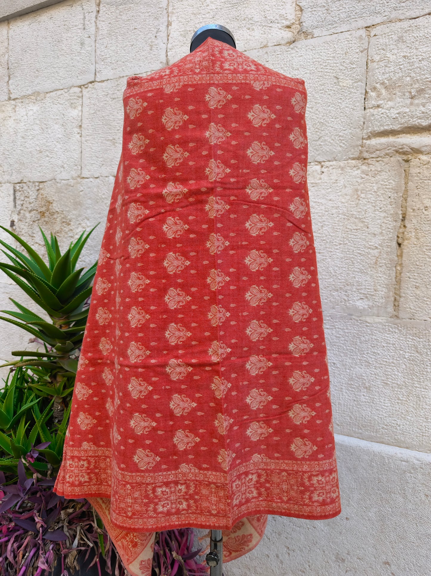 Scialle sciarpa stola Pashmina coperta lana di Yak calda Tibet 18B