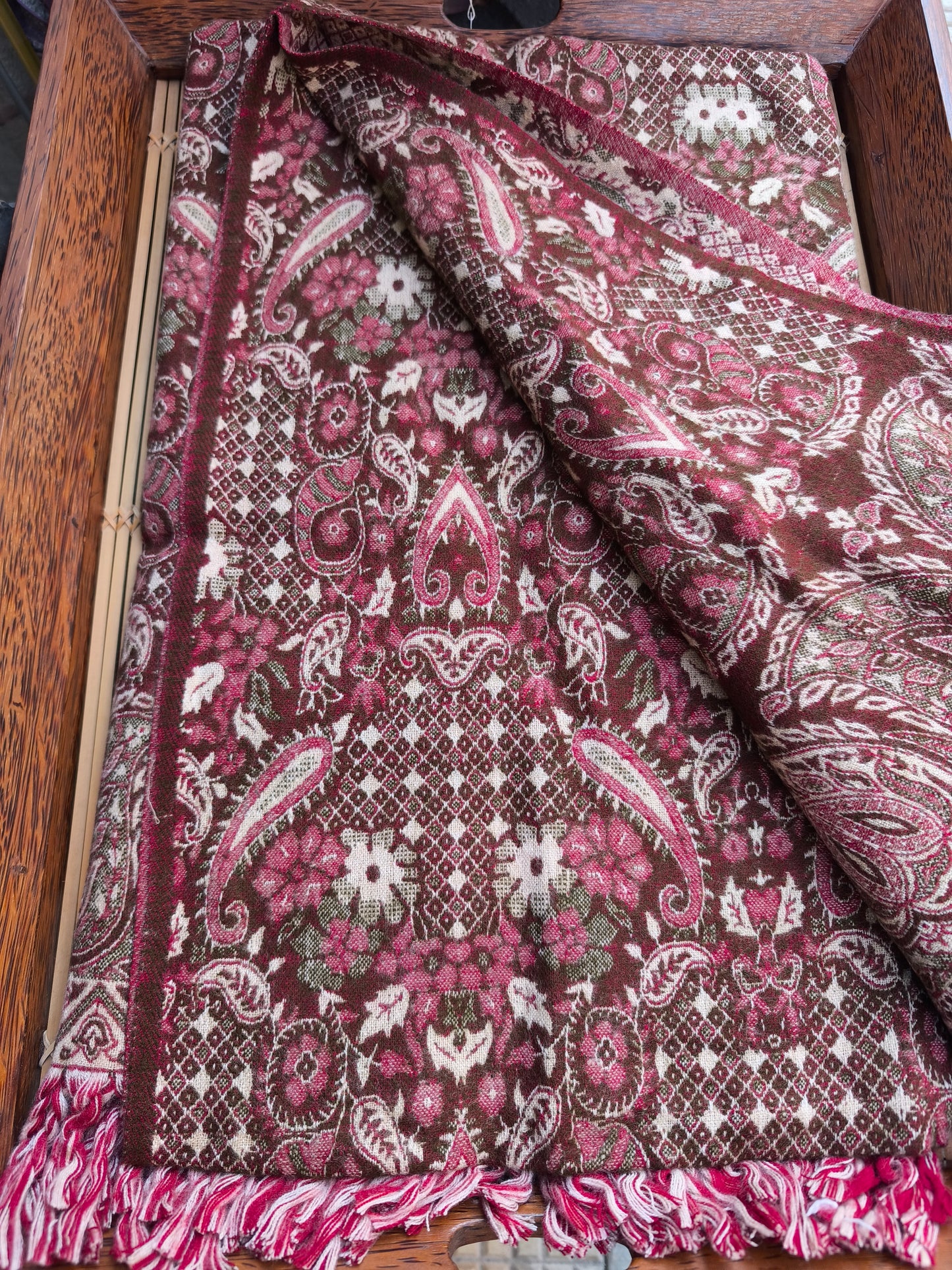 Scialle sciarpa stola Pashmina coperta lana di Yak calda Tibet 25B