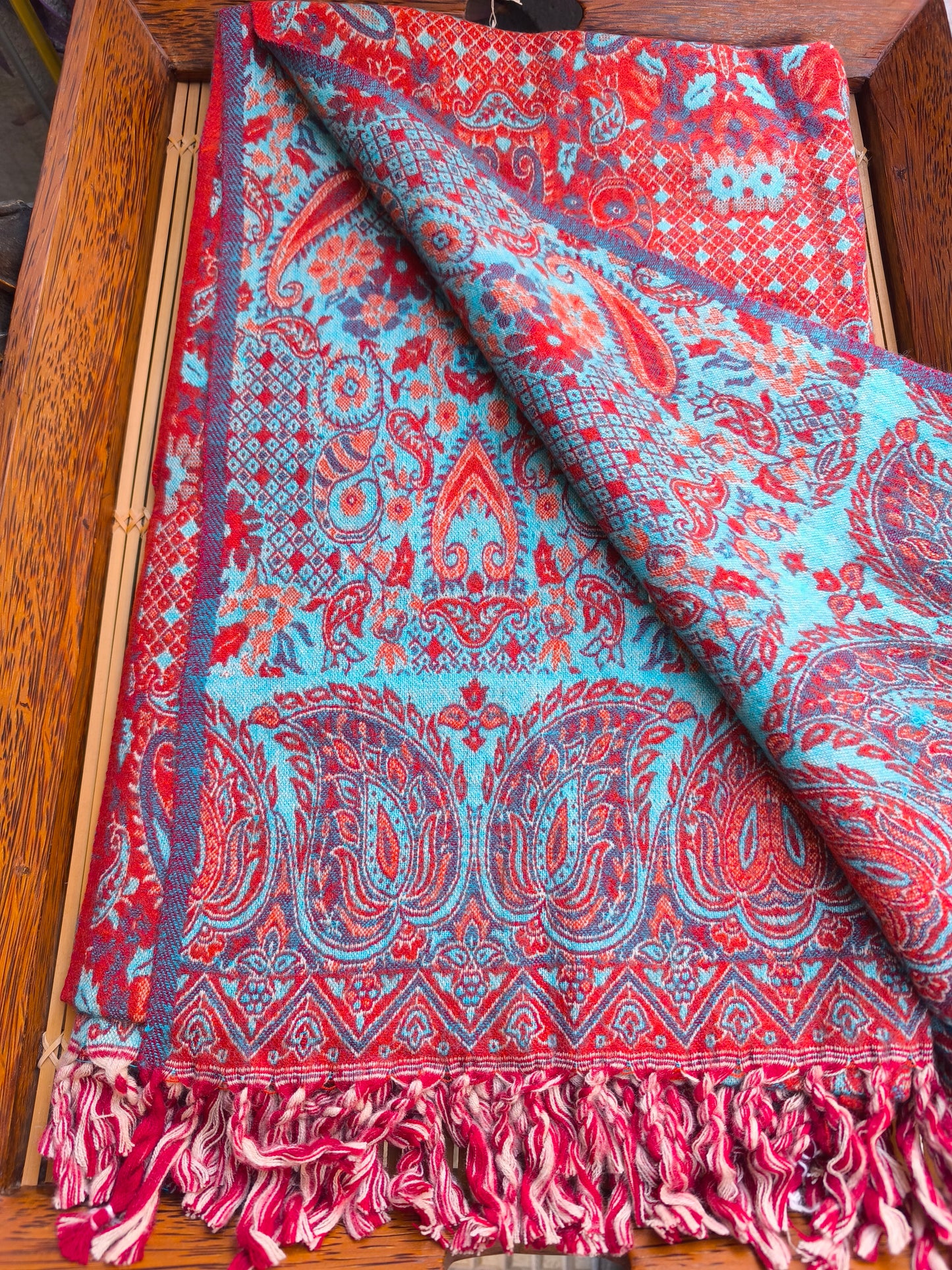 Scialle sciarpa stola Pashmina coperta lana di Yak calda Tibet 26B