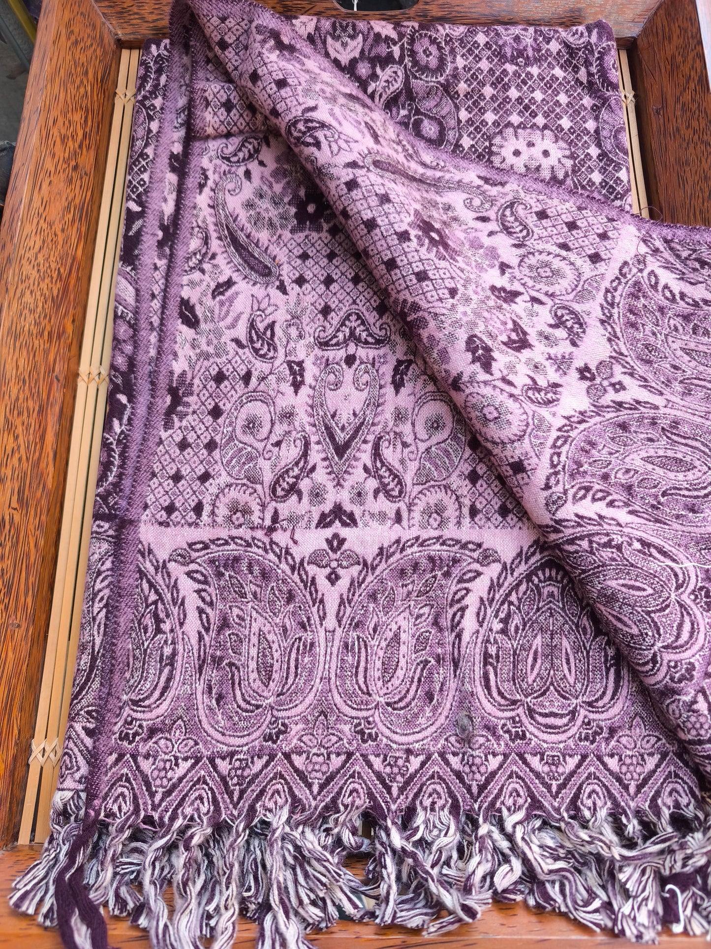 Scialle sciarpa stola Pashmina coperta lana di Yak calda Tibet 27B