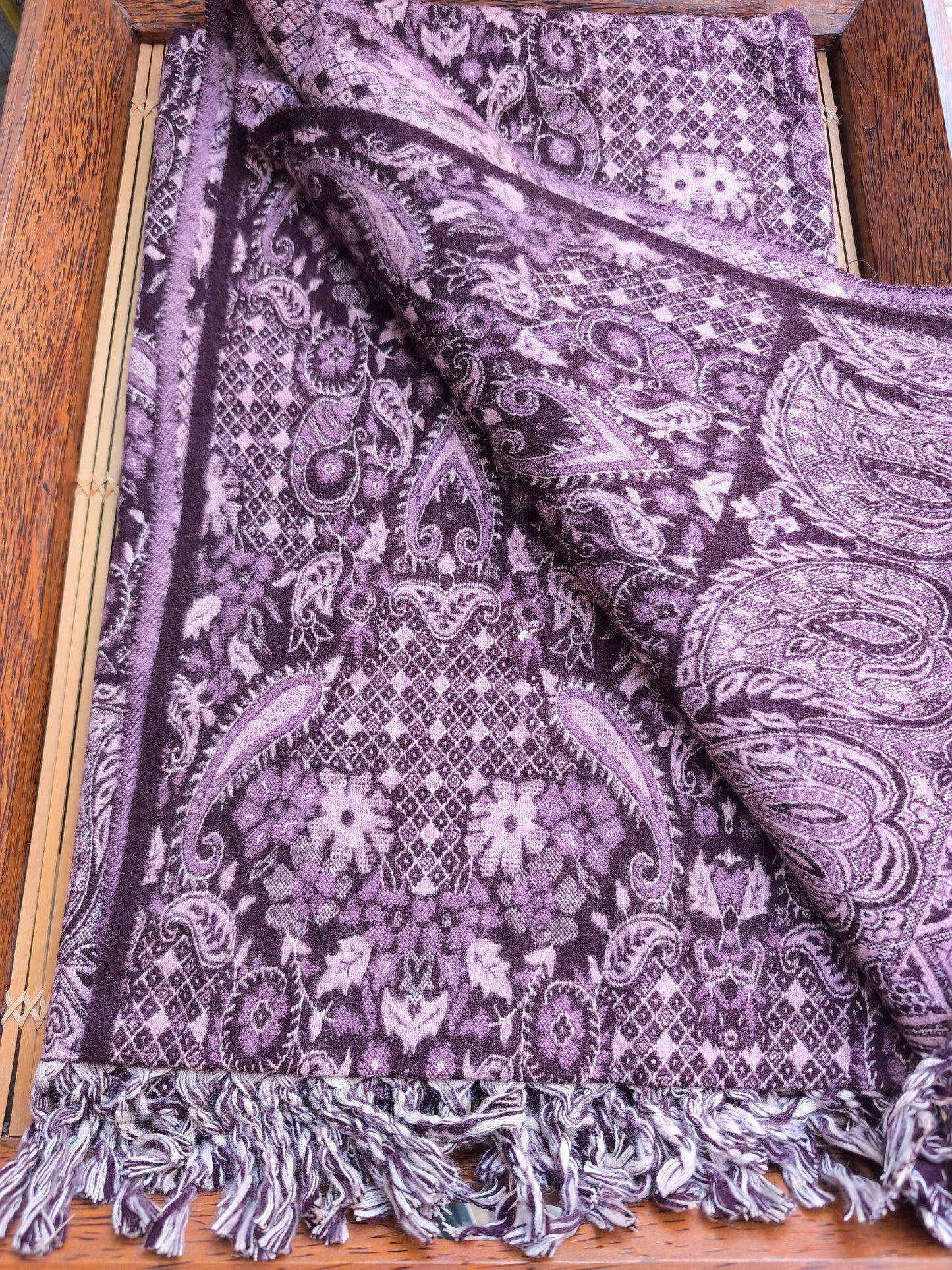 Scialle sciarpa stola Pashmina coperta lana di Yak calda Tibet 27B