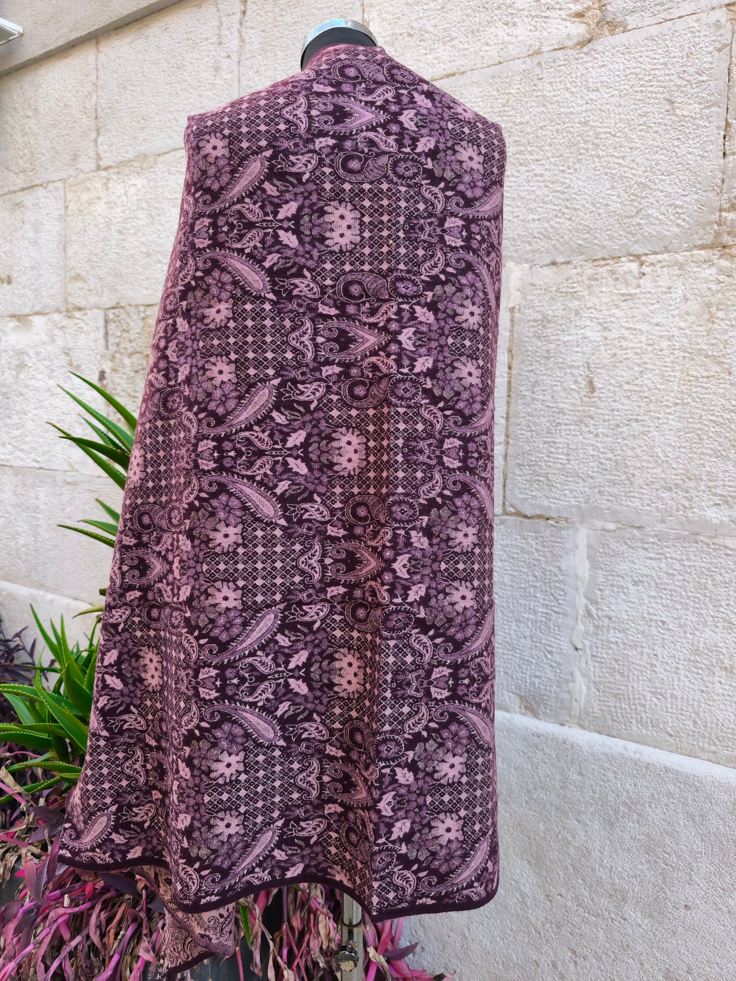 Scialle sciarpa stola Pashmina coperta lana di Yak calda Tibet 27B