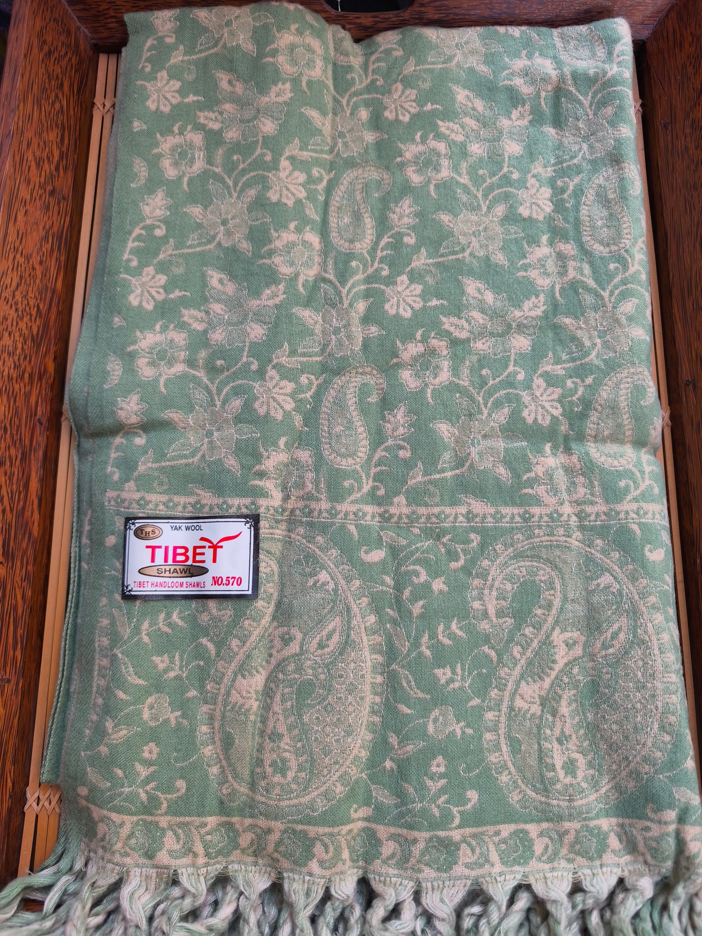 Scialle sciarpa stola Pashmina coperta lana di Yak calda Tibet 33B