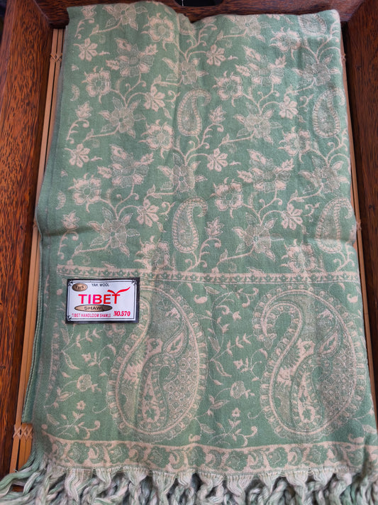 Scialle sciarpa stola Pashmina coperta lana di Yak calda Tibet 33B