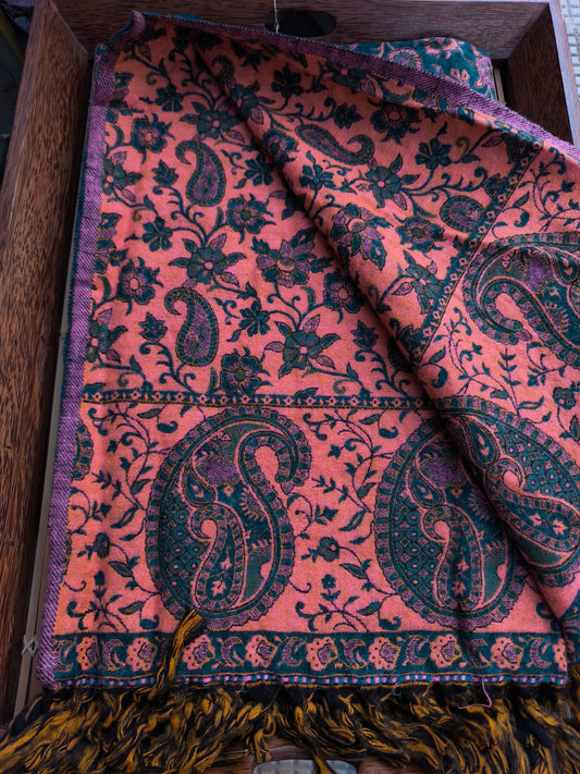 Scialle sciarpa stola Pashmina coperta lana di Yak calda Tibet 36B