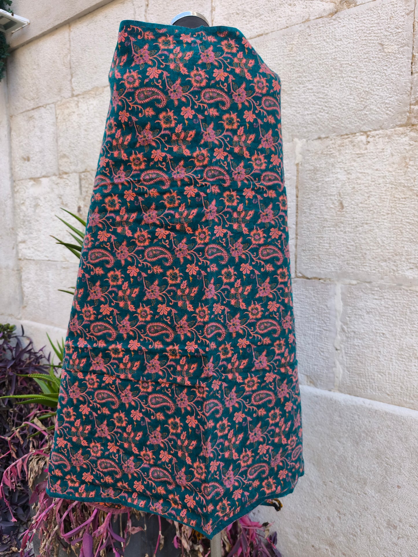 Scialle sciarpa stola Pashmina coperta lana di Yak calda Tibet 36B