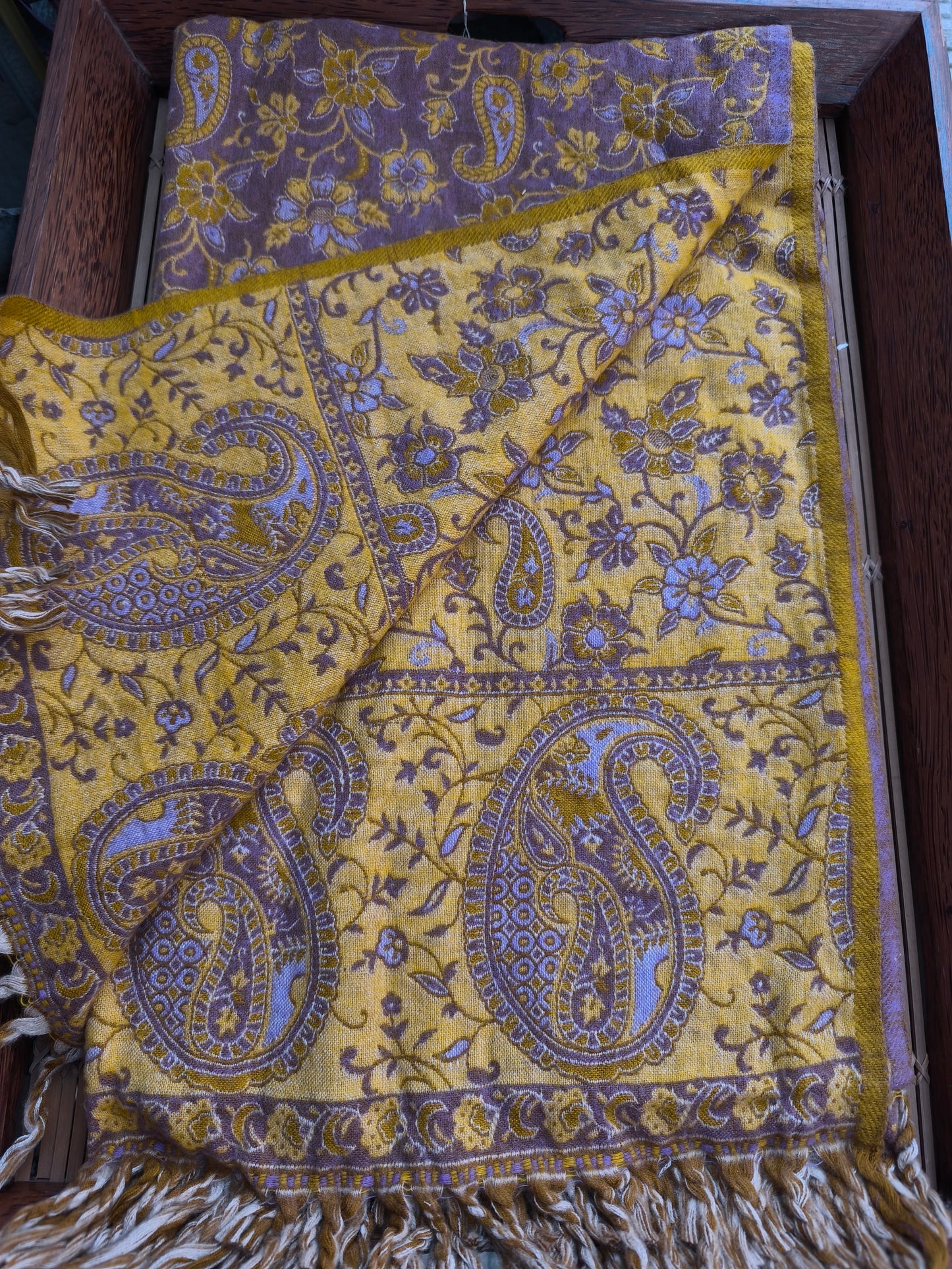 Scialle sciarpa stola Pashmina coperta lana di Yak calda Tibet 37B