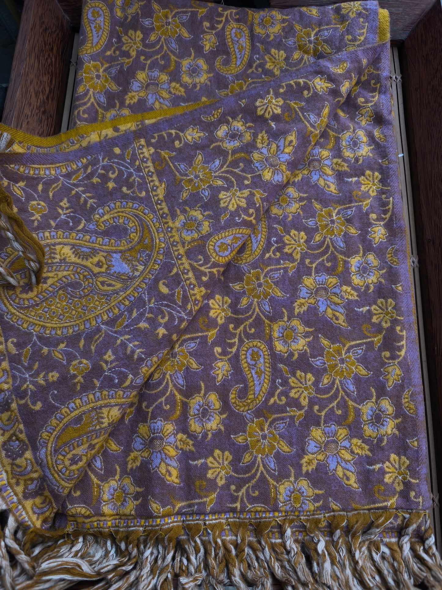 Scialle sciarpa stola Pashmina coperta lana di Yak calda Tibet 37B