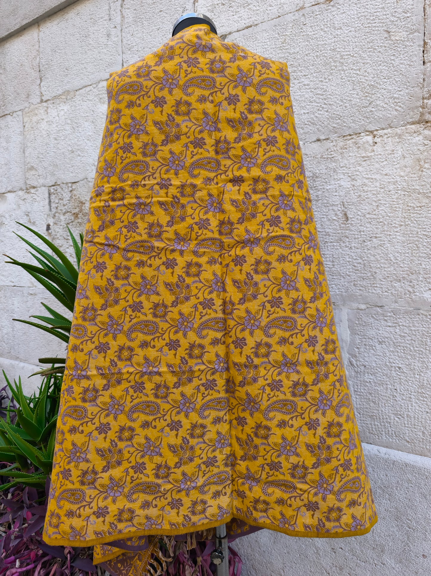 Scialle sciarpa stola Pashmina coperta lana di Yak calda Tibet 37B