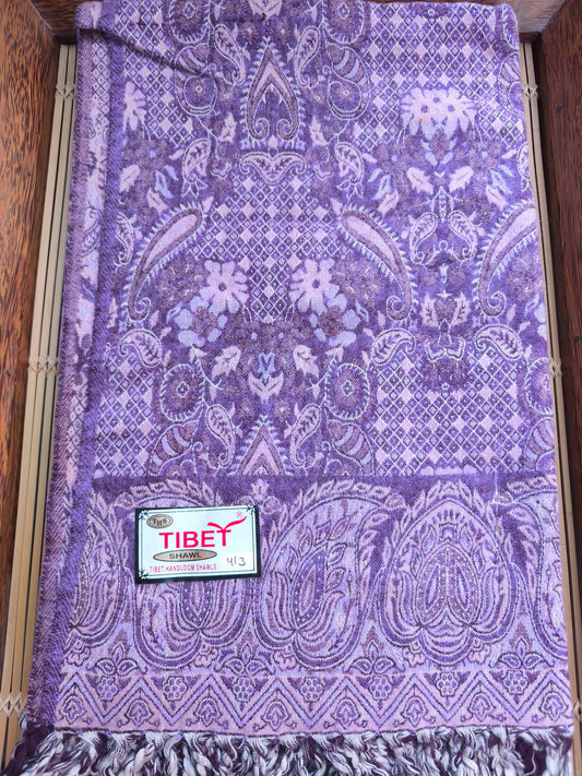 Scialle sciarpa stola Pashmina coperta lana di Yak calda Tibet 38B