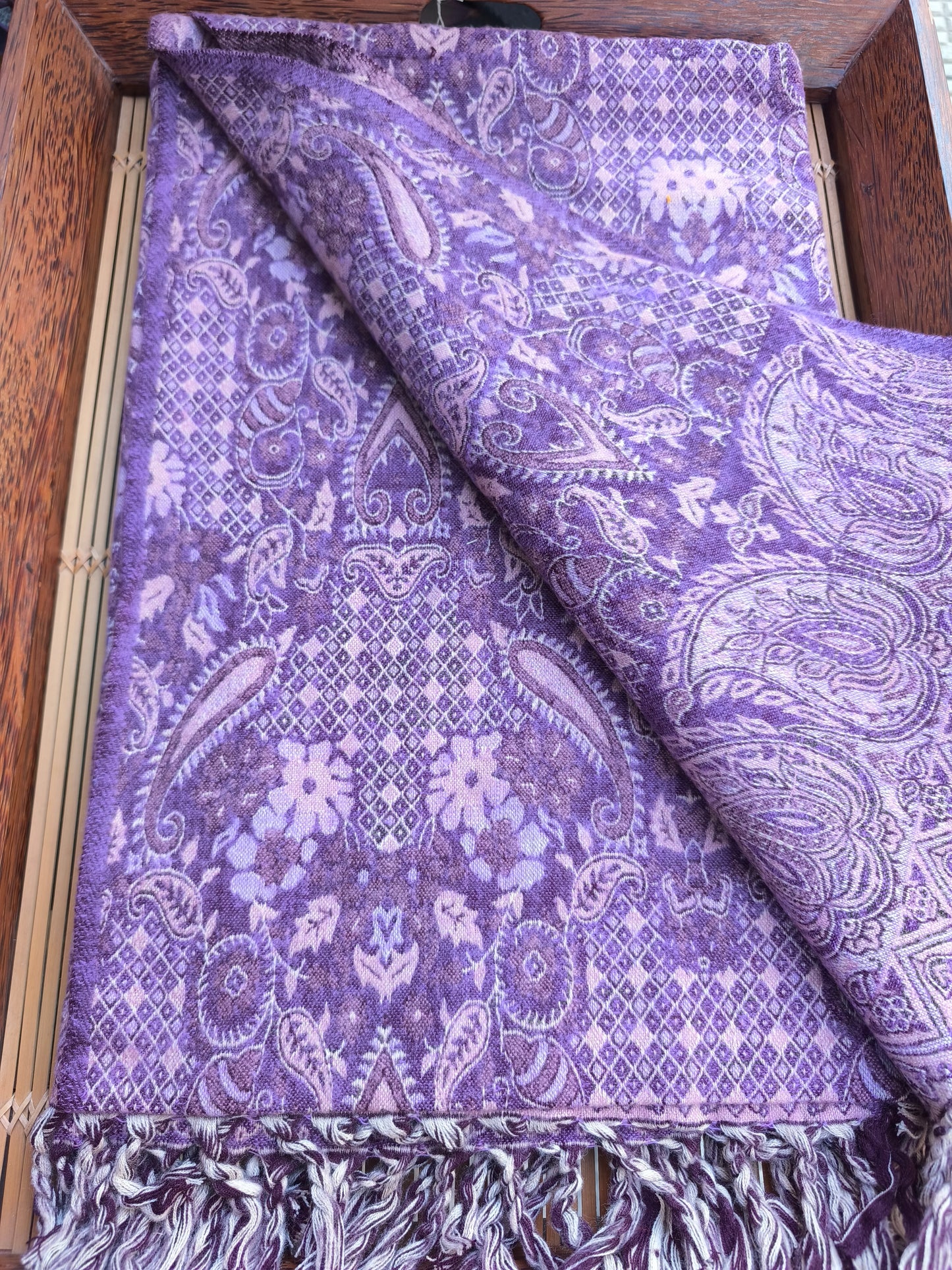 Scialle sciarpa stola Pashmina coperta lana di Yak calda Tibet 38B